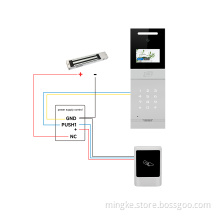Multiple Intercom SystemCamera Door Phone With Magnetic Lock